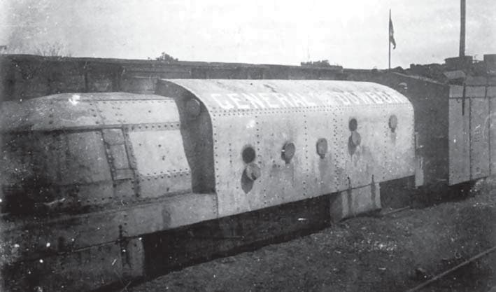 Бронеплощадка польского бронепоезда «General Dowbor»,
лето, 1919 год